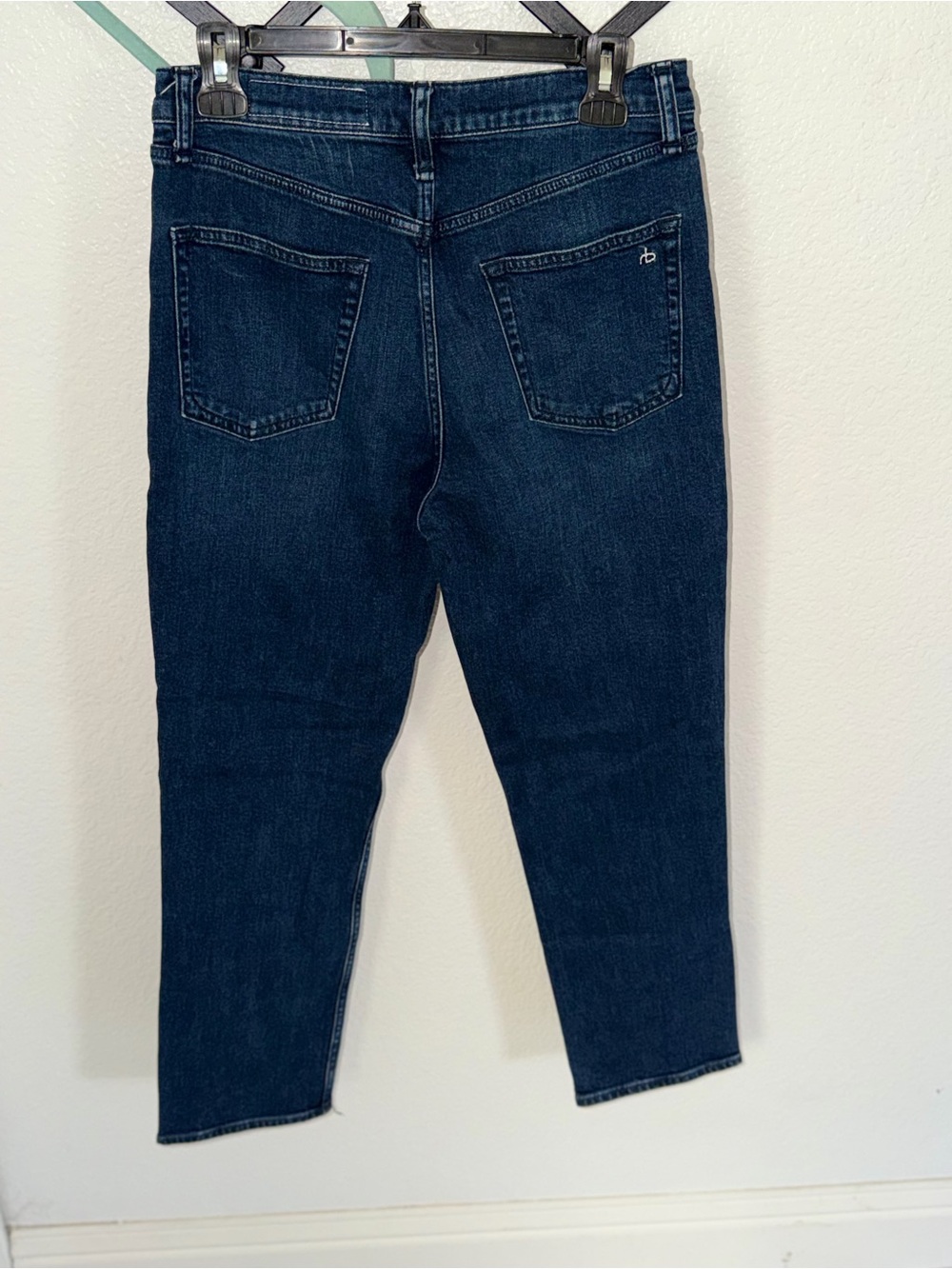 rag & bone Nina High Rise Slim Straight Jeans Dark Wash Women’s Size 28 - Picture 5 of 5